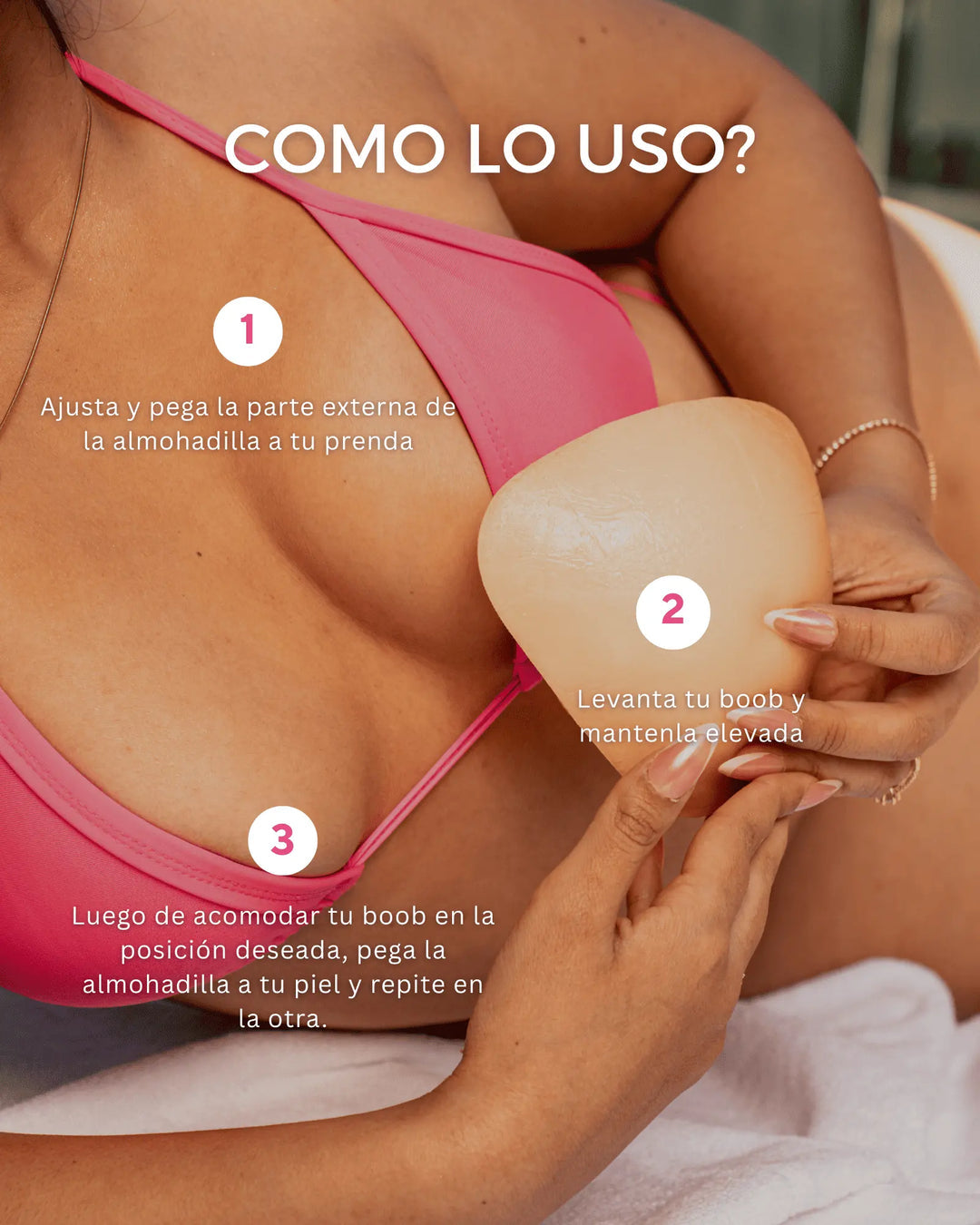 BOOST - Almohadilla Pegajosa Para Aumentar 2 Tallas Más Tu Busto