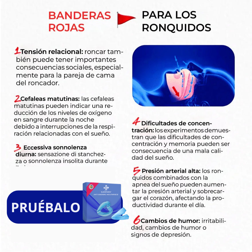 SleepMed™ - Dispositivo Anti-Ronquidos para un Descanso Perfecto